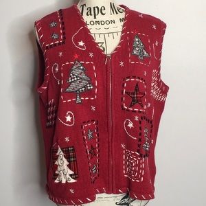 Vintage Erika Christmas Sweater Vest